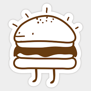 hamburger Sticker